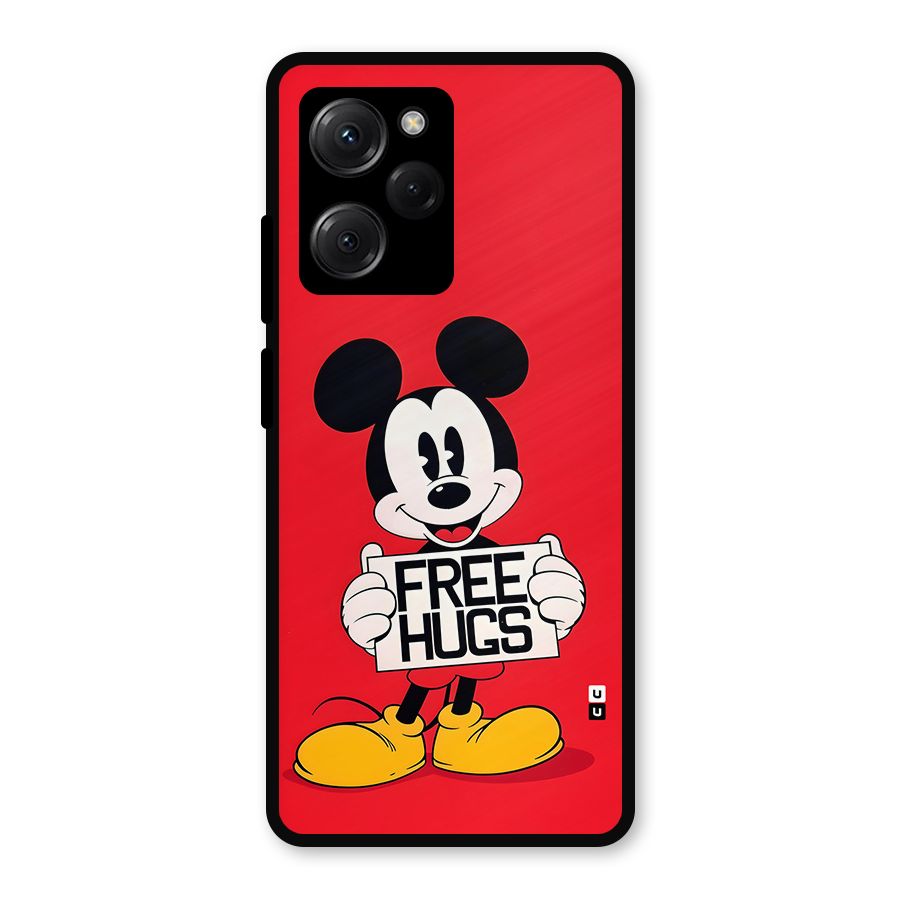 Free Hugs Metal Back Case for Poco X5 Pro