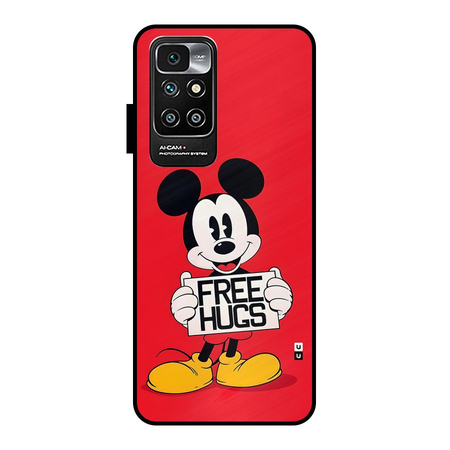 Free Hugs Metal Back Case for Redmi 10 Prime