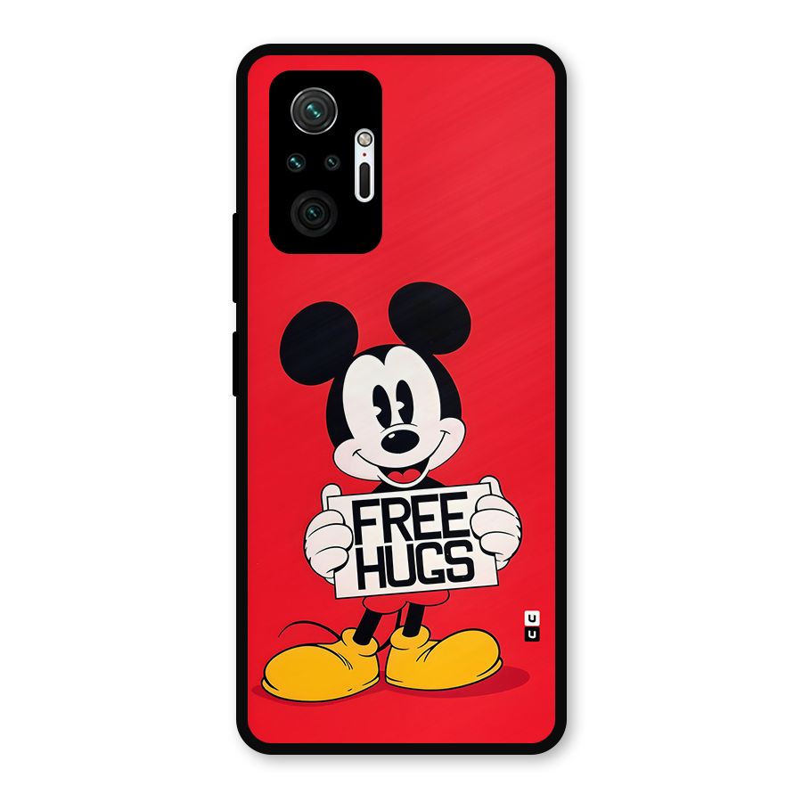 Free Hugs Metal Back Case for Redmi Note 10 Pro