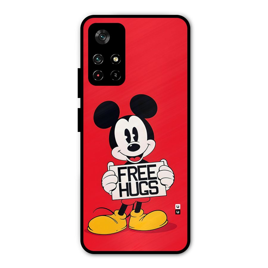 Free Hugs Metal Back Case for Redmi Note 11T 5G