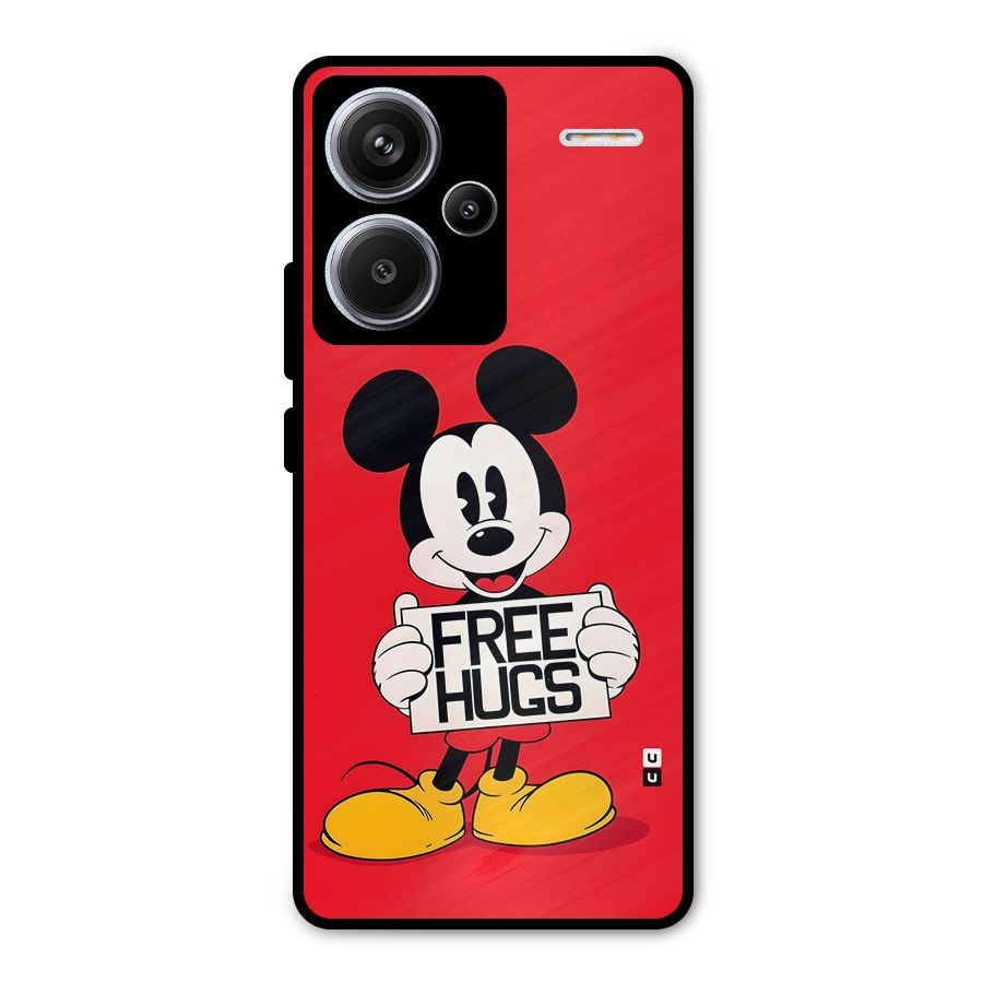 Free Hugs Metal Back Case for Redmi Note 13 Pro Plus