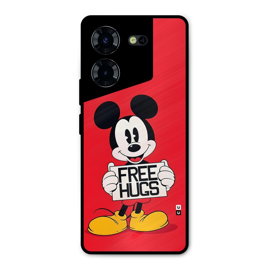 Free Hugs Metal Back Case for Tecno Pova 5 Pro 5G