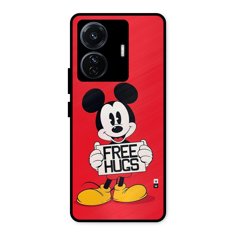Free Hugs Metal Back Case for Vivo T1 Pro