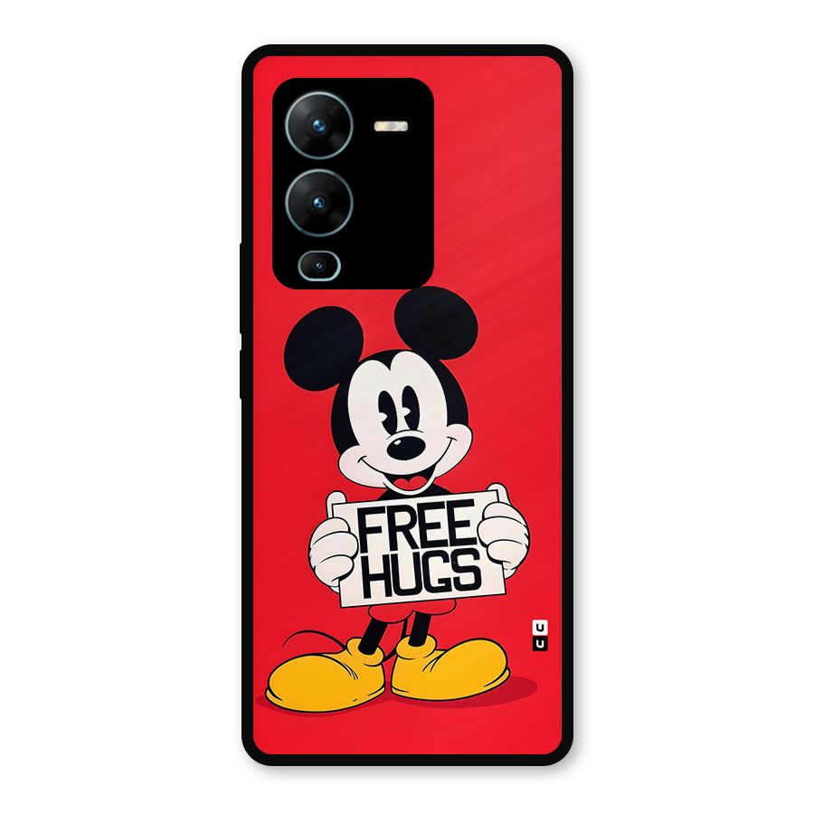 Free Hugs Metal Back Case for Vivo V25 Pro