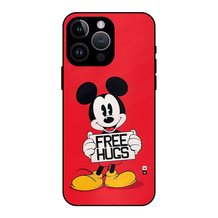 Free Hugs Metal Back Case for iPhone 14 Pro Max