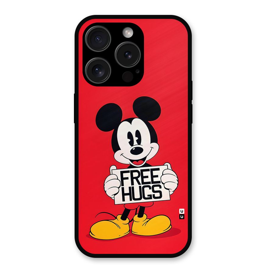 Free Hugs Metal Back Case for iPhone 15 Pro
