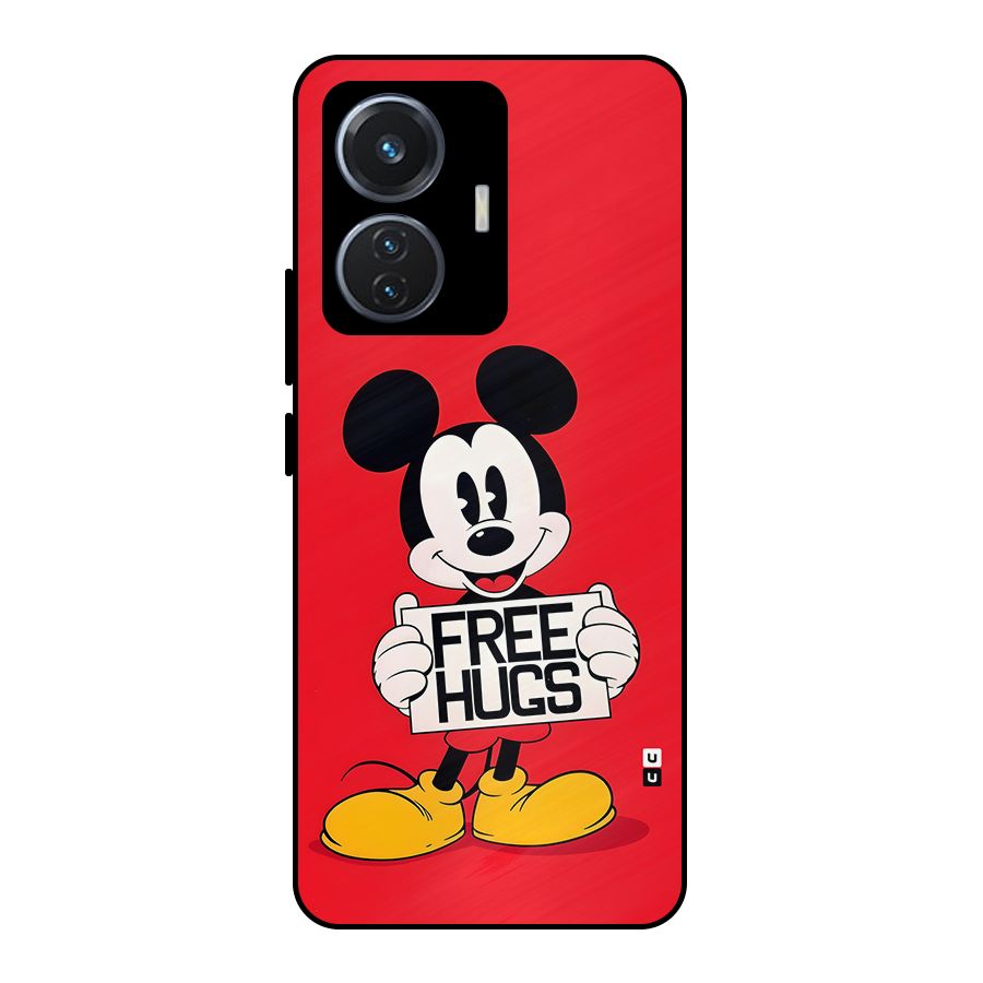 Free Hugs Metal Back Case for iQOO Z6 44W