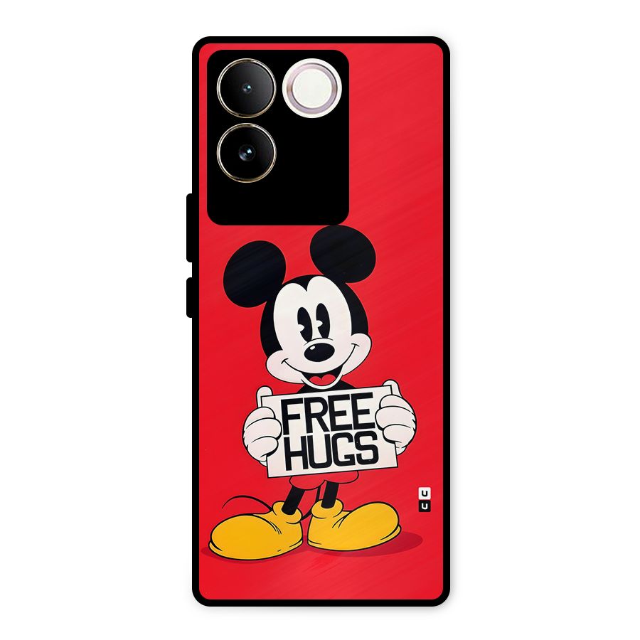 Free Hugs Metal Back Case for iQOO Z7 Pro