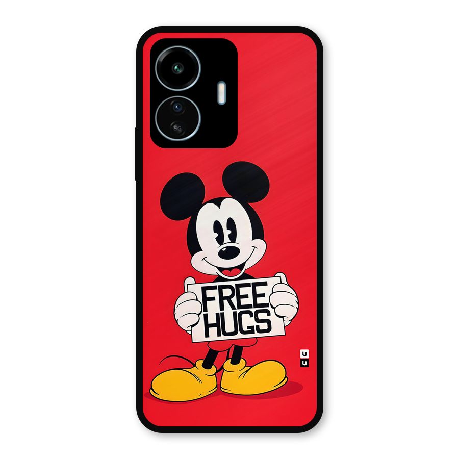 Free Hugs Metal Back Case for vivo iQOO Z6 Lite 5G