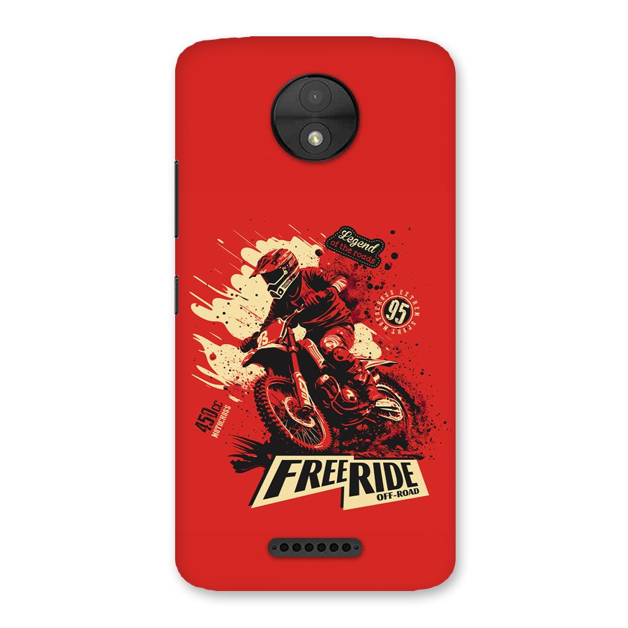 Free Ride Back Case for Moto C