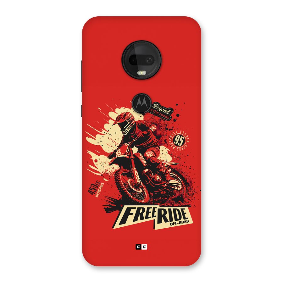 Free Ride Back Case for Moto G7
