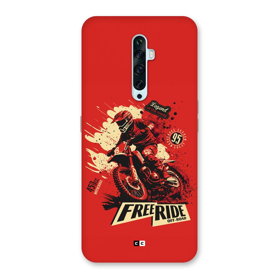 Free Ride Back Case for Oppo Reno2 F