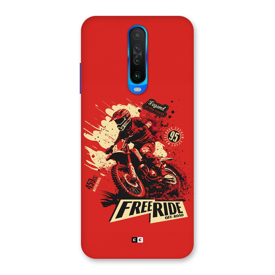 Free Ride Back Case for Poco X2