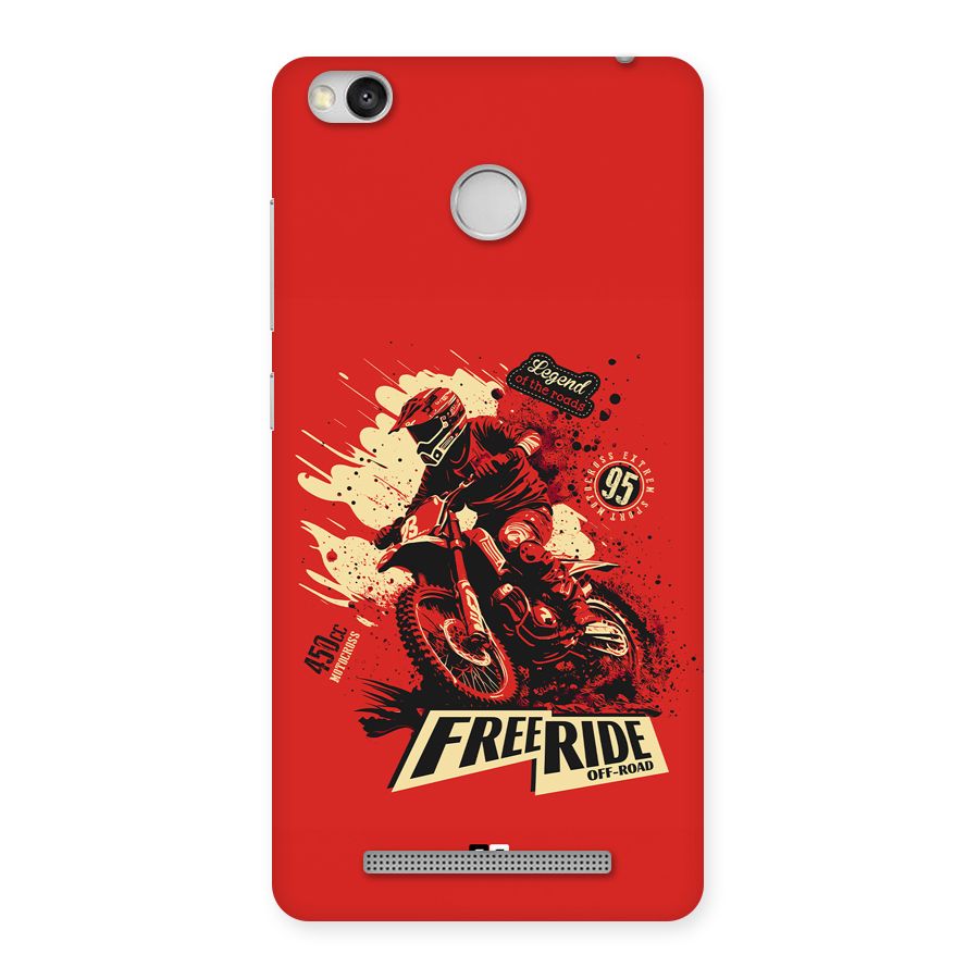 Free Ride Back Case for Redmi 3S Prime