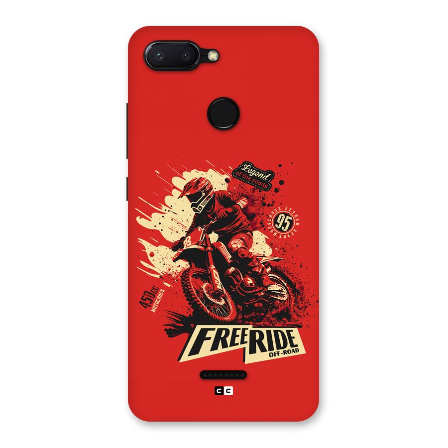 Free Ride Back Case for Redmi 6