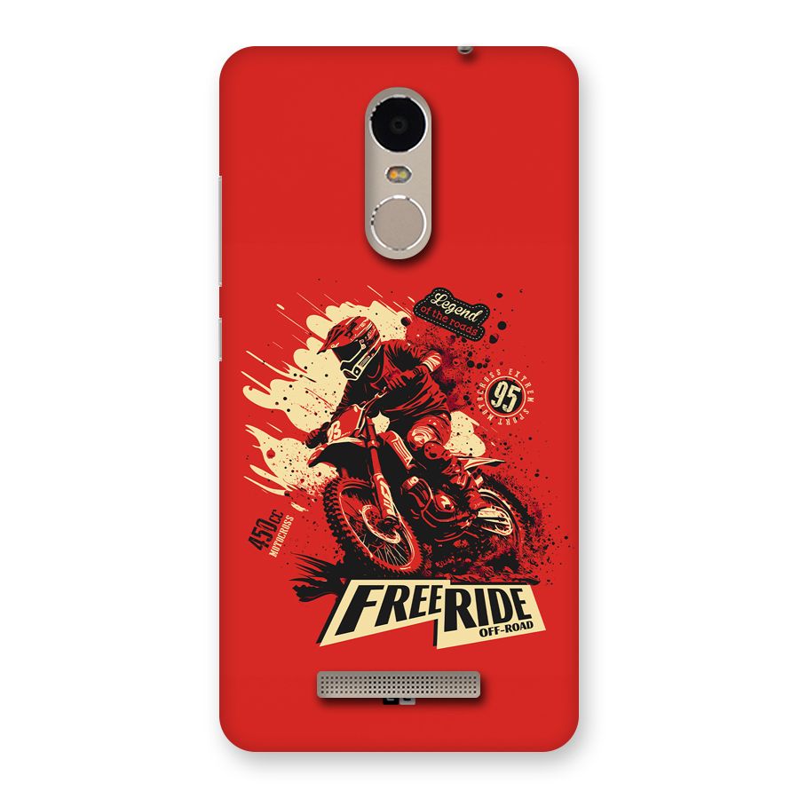 Free Ride Back Case for Redmi Note 3