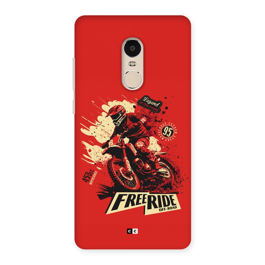 Free Ride Back Case for Redmi Note 4