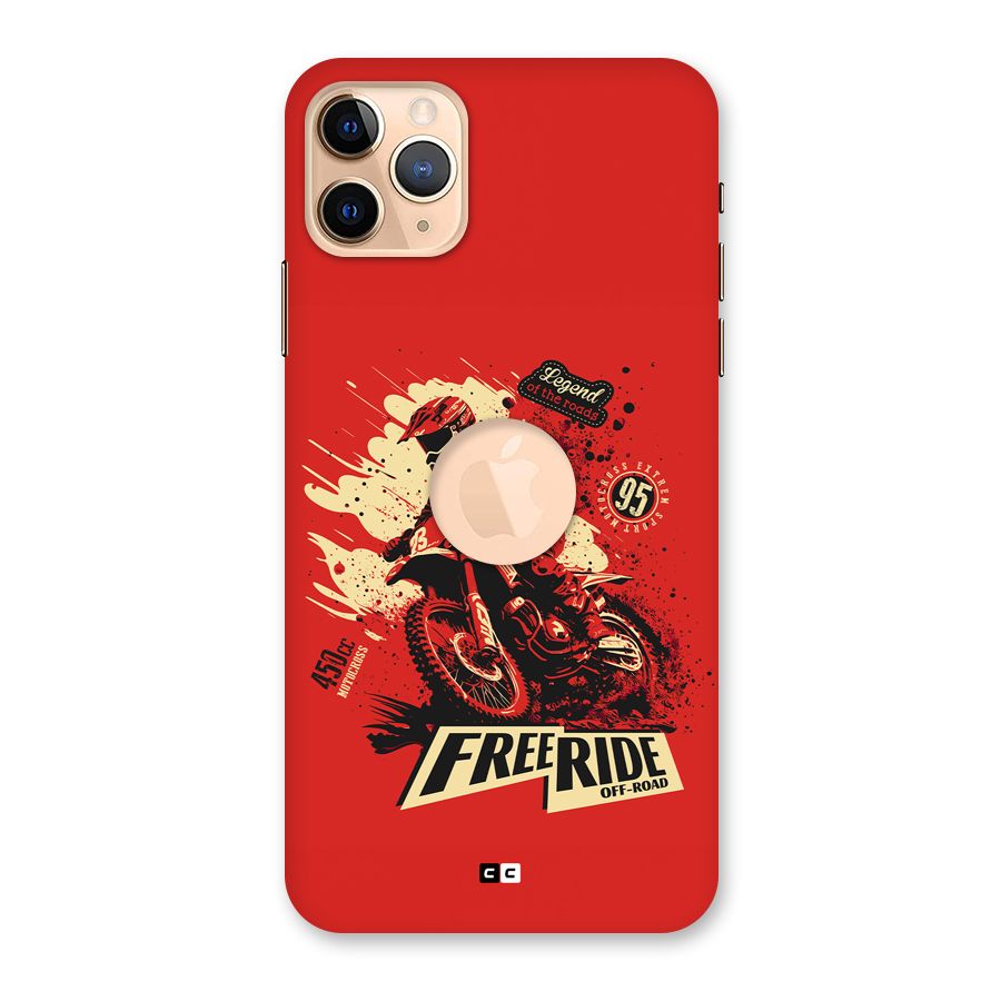 Free Ride Back Case for iPhone 11 Pro Max Logo Cut