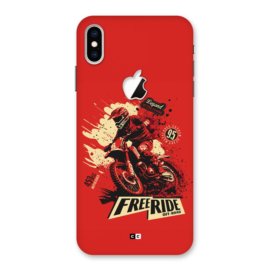Free Ride Back Case for iPhone XS Max Apple Cut
