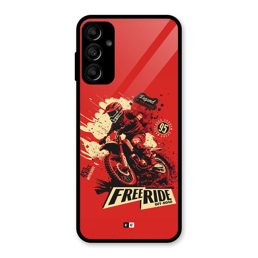 Free Ride Glass Back Case for Galaxy A14 5G