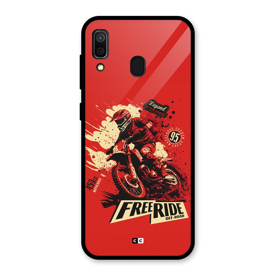 Free Ride Glass Back Case for Galaxy A30
