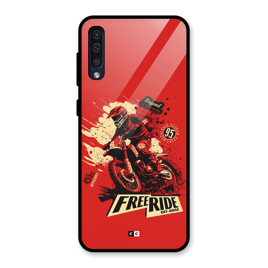 Free Ride Glass Back Case for Galaxy A30s