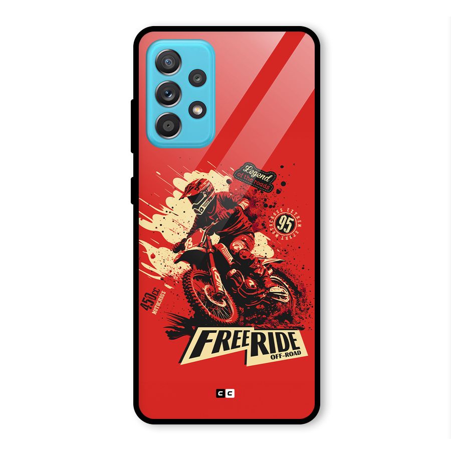 Free Ride Glass Back Case for Galaxy A52