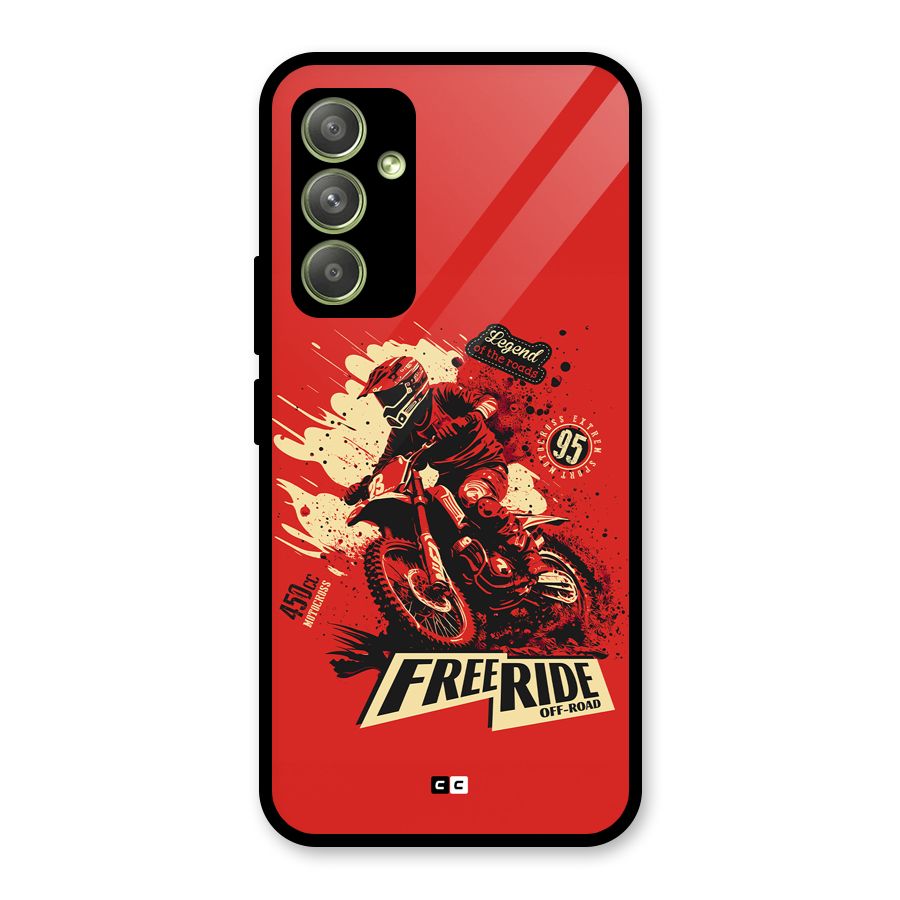 Free Ride Glass Back Case for Galaxy A54