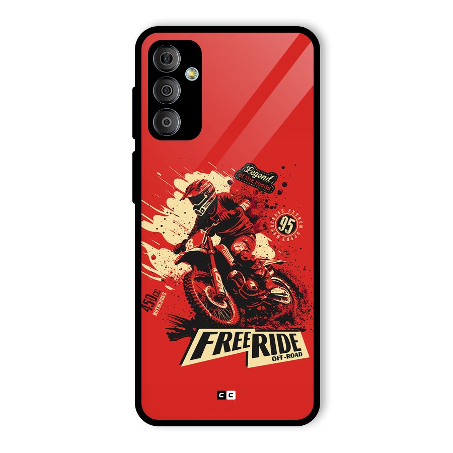 Free Ride Glass Back Case for Galaxy F23