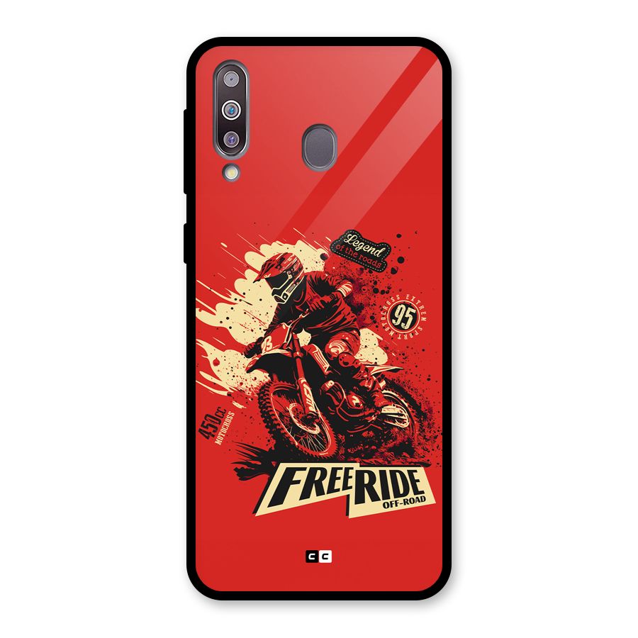 Free Ride Glass Back Case for Galaxy M30