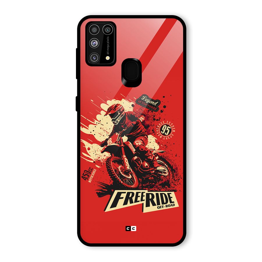 Free Ride Glass Back Case for Galaxy M31