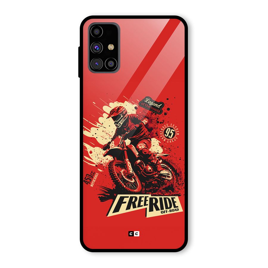 Free Ride Glass Back Case for Galaxy M31s