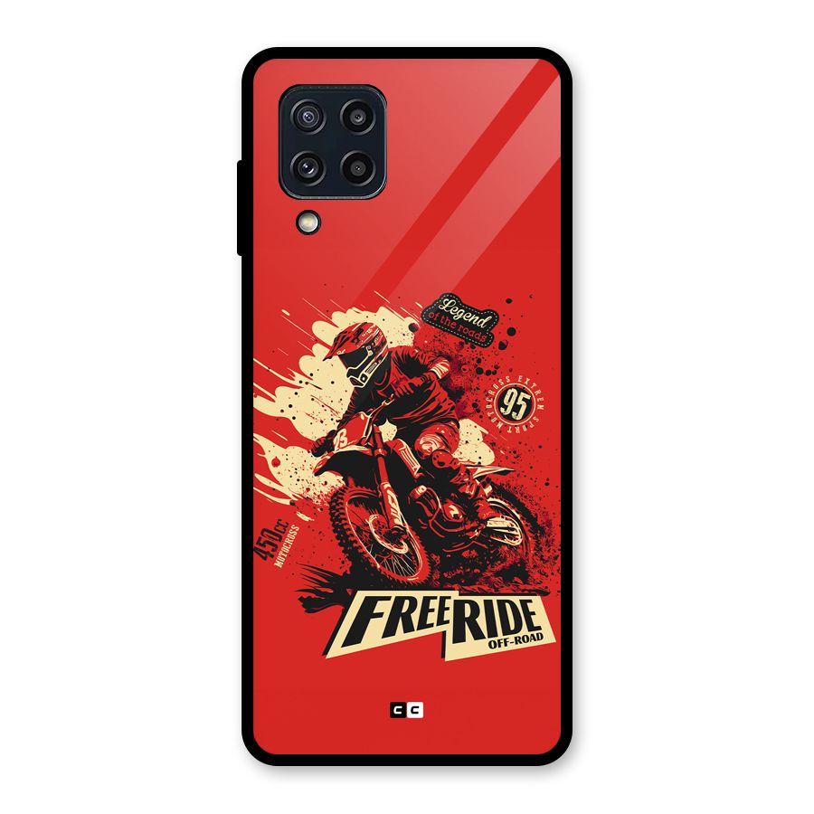 Free Ride Glass Back Case for Galaxy M32