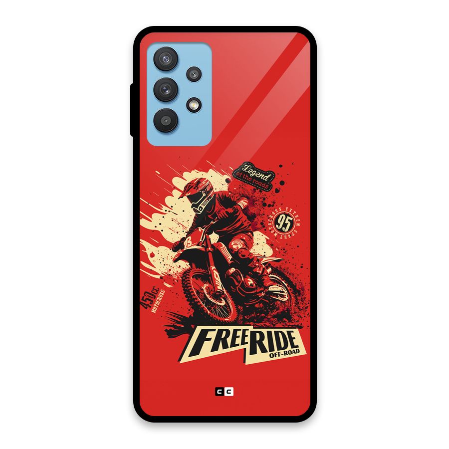 Free Ride Glass Back Case for Galaxy M32 5G