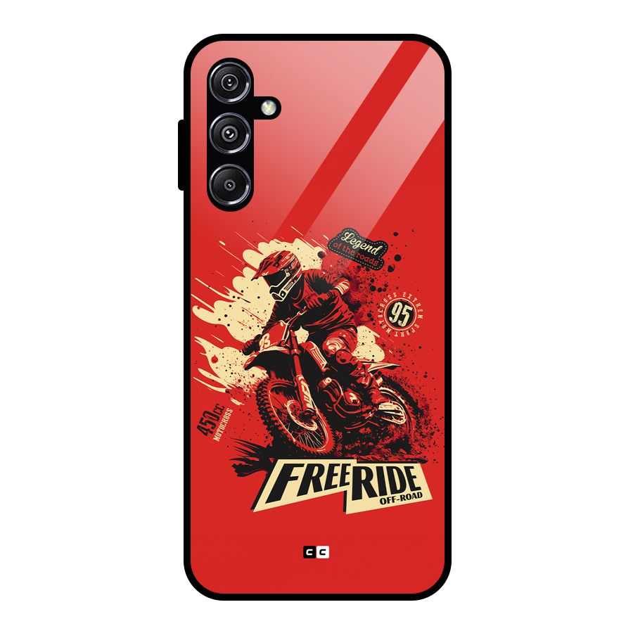 Free Ride Glass Back Case for Galaxy M34 5G