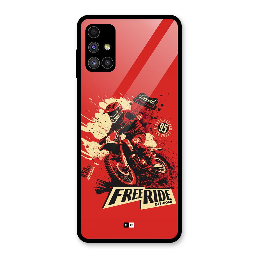 Free Ride Glass Back Case for Galaxy M51