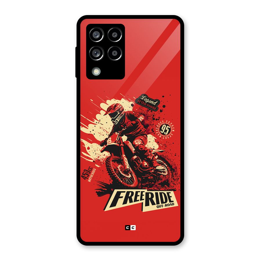 Free Ride Glass Back Case for Galaxy M53 5G