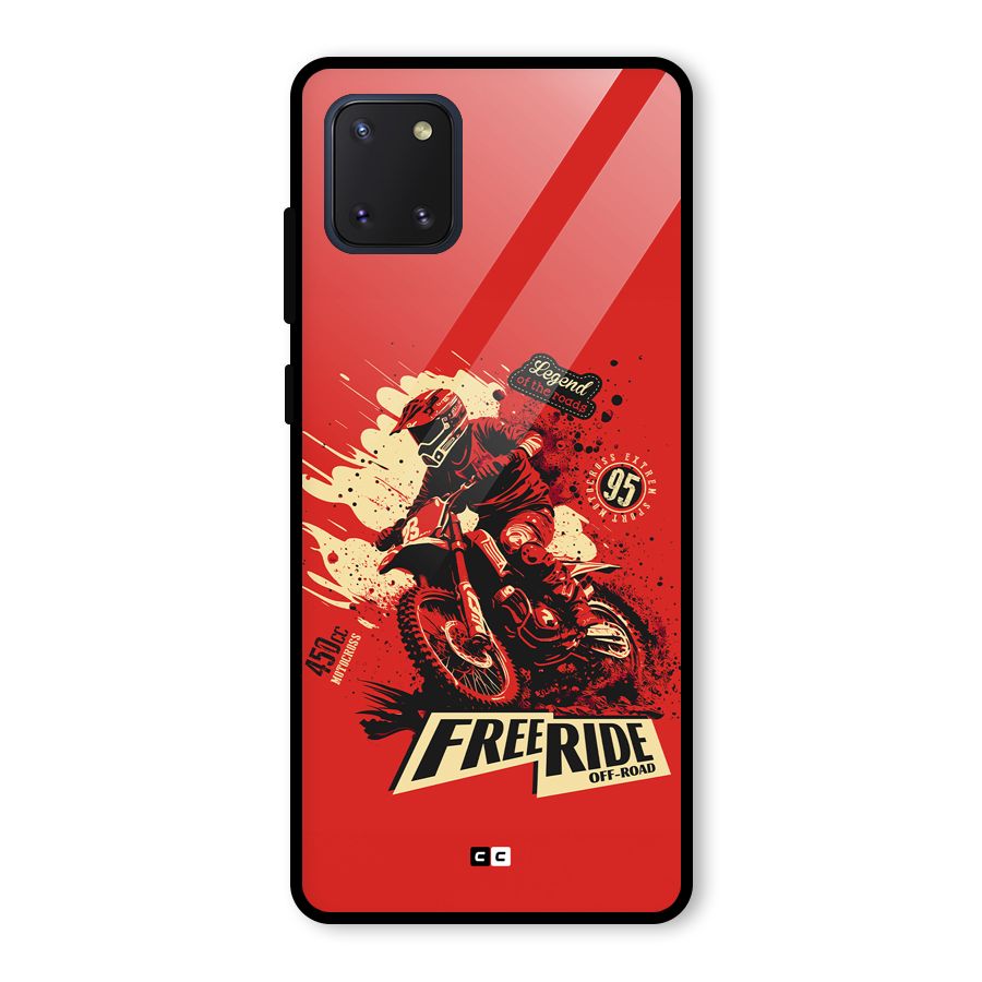 Free Ride Glass Back Case for Galaxy Note 10 Lite