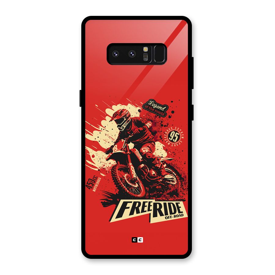 Free Ride Glass Back Case for Galaxy Note 8