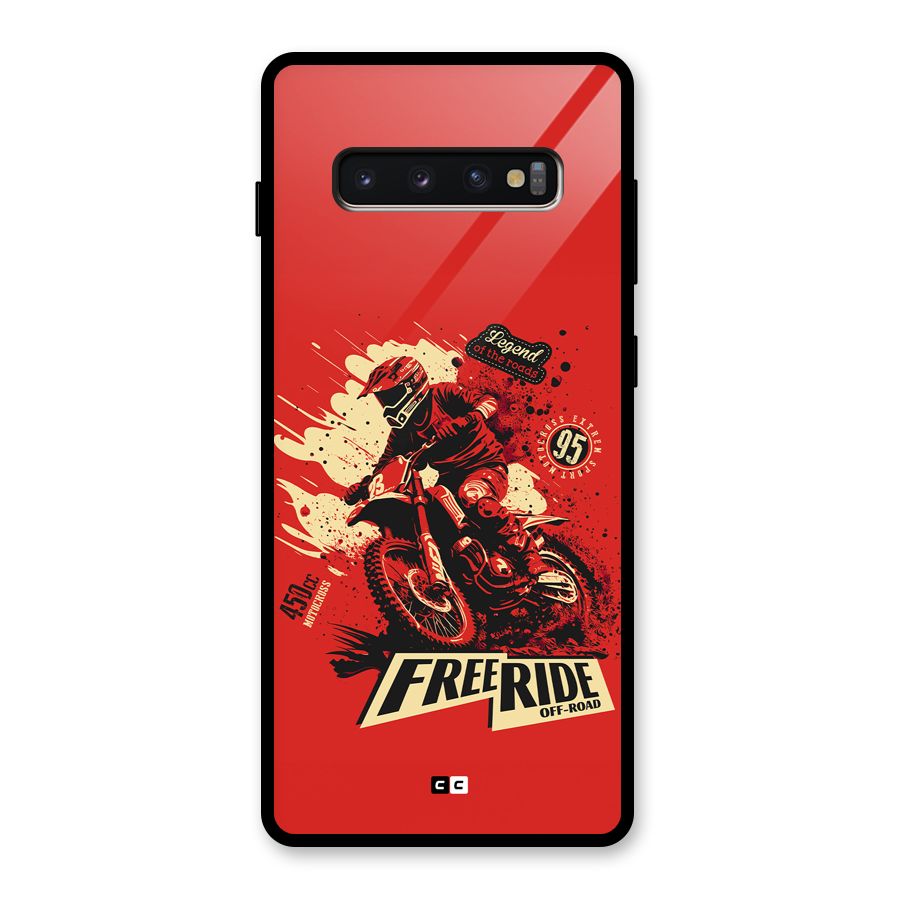 Free Ride Glass Back Case for Galaxy S10 Plus