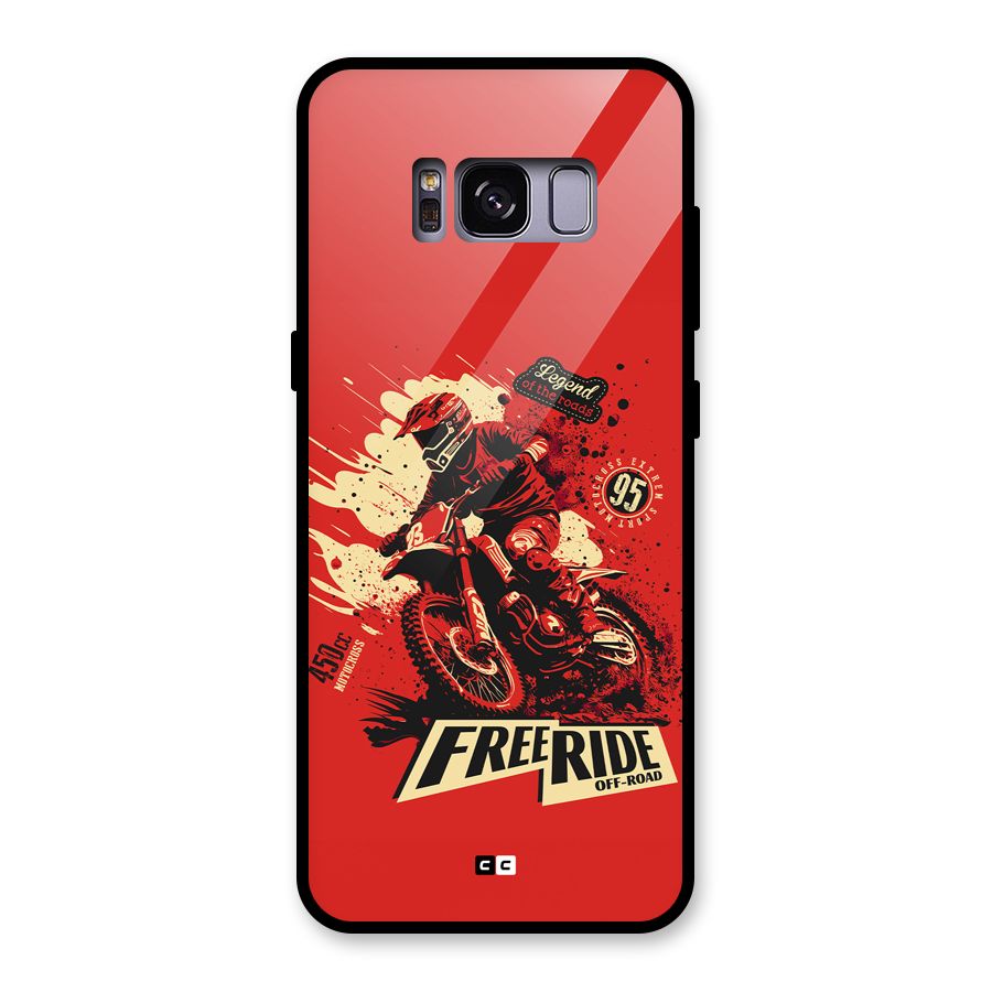 Free Ride Glass Back Case for Galaxy S8