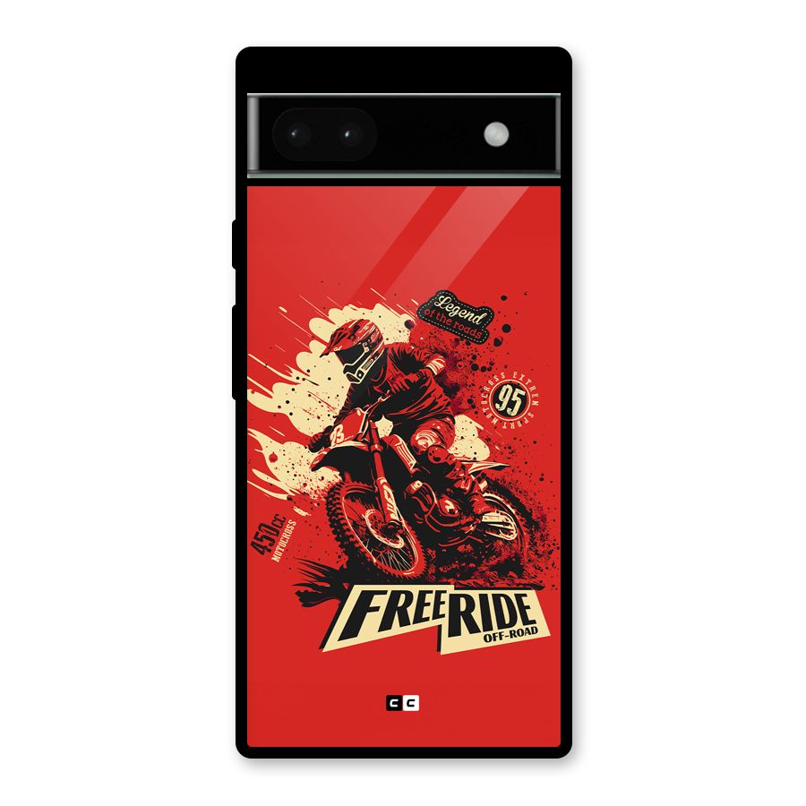 Free Ride Glass Back Case for Google Pixel 6a