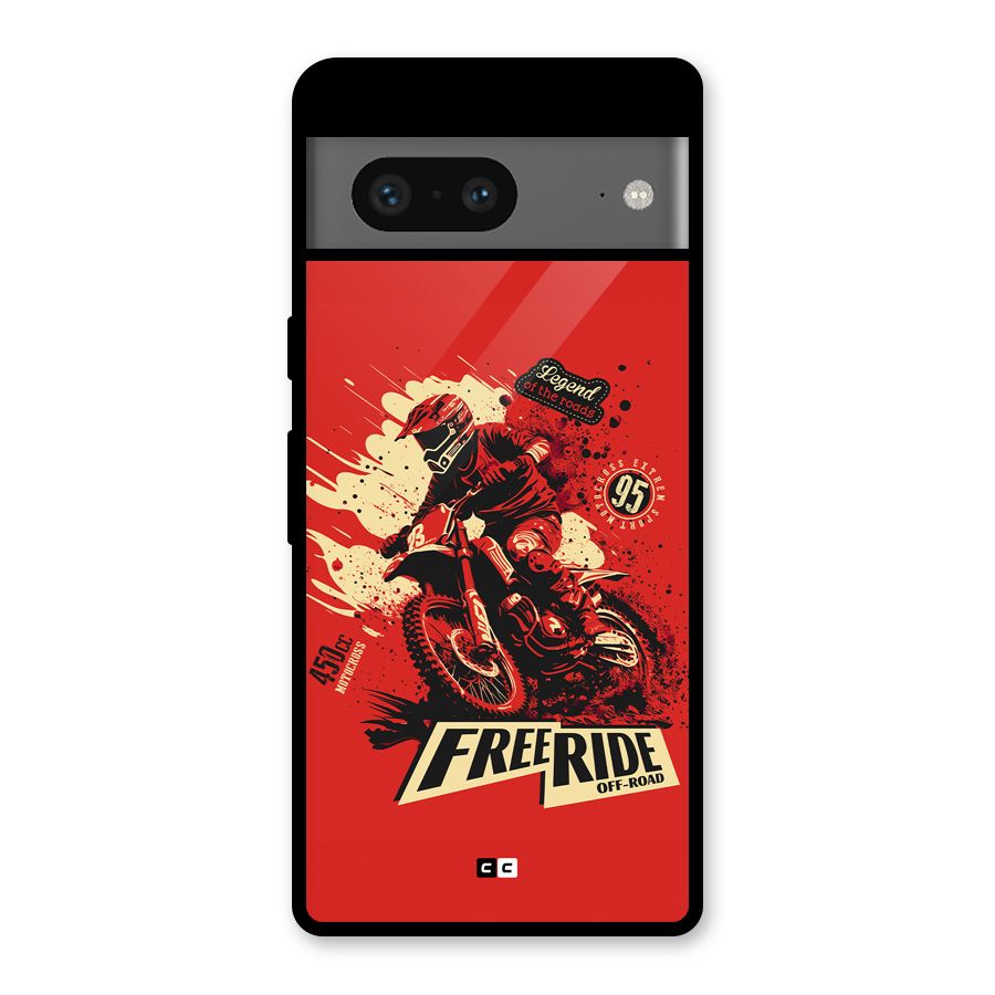 Free Ride Glass Back Case for Google Pixel 7