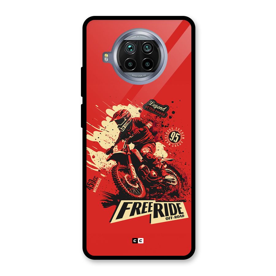 Free Ride Glass Back Case for Mi 10i