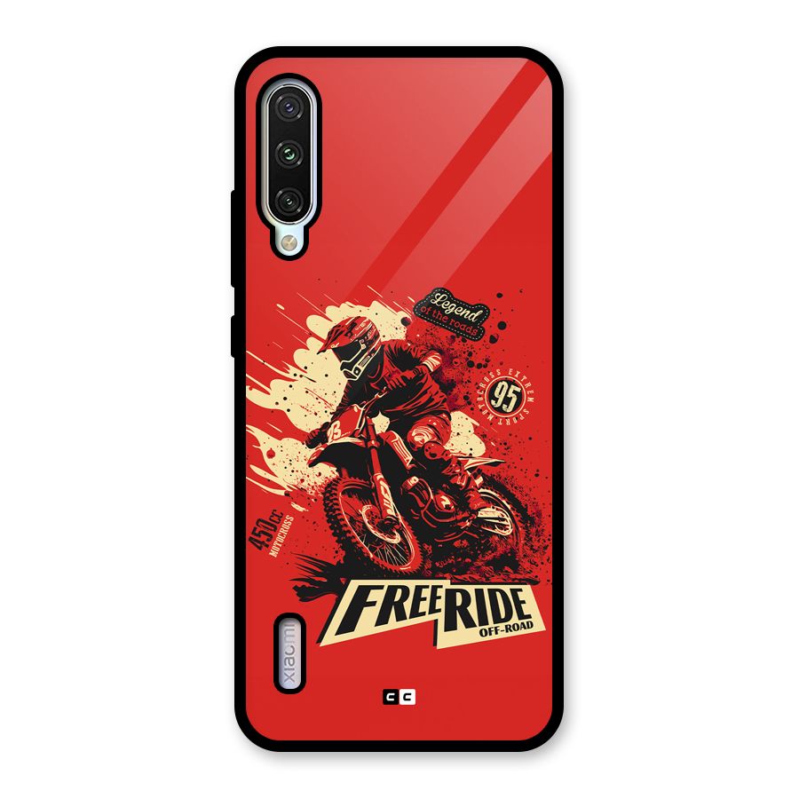 Free Ride Glass Back Case for Mi A3