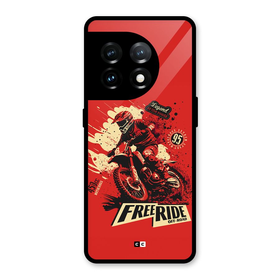 Free Ride Glass Back Case for OnePlus 11