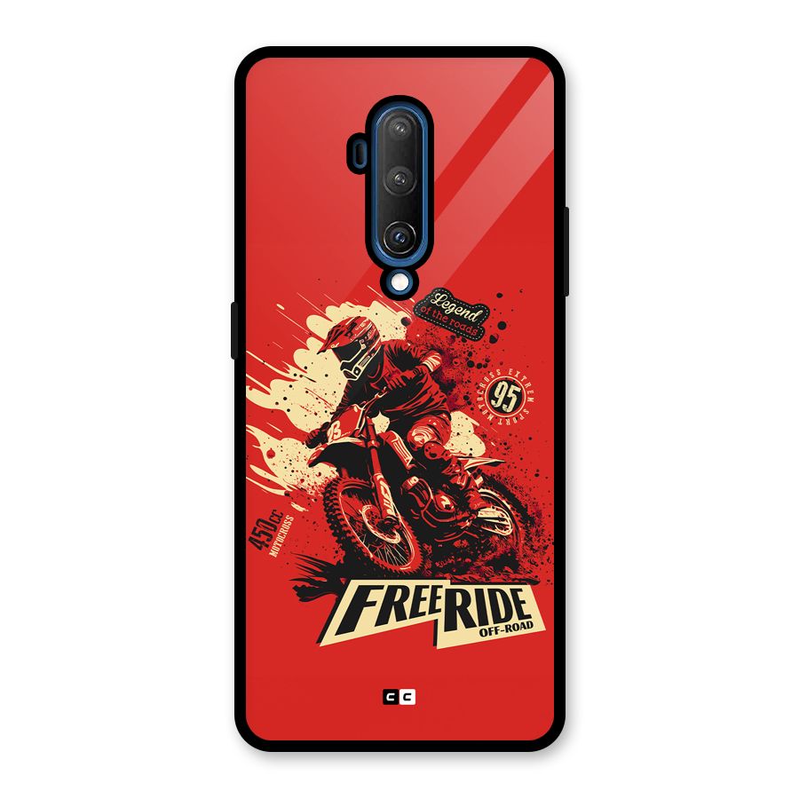 Free Ride Glass Back Case for OnePlus 7T Pro