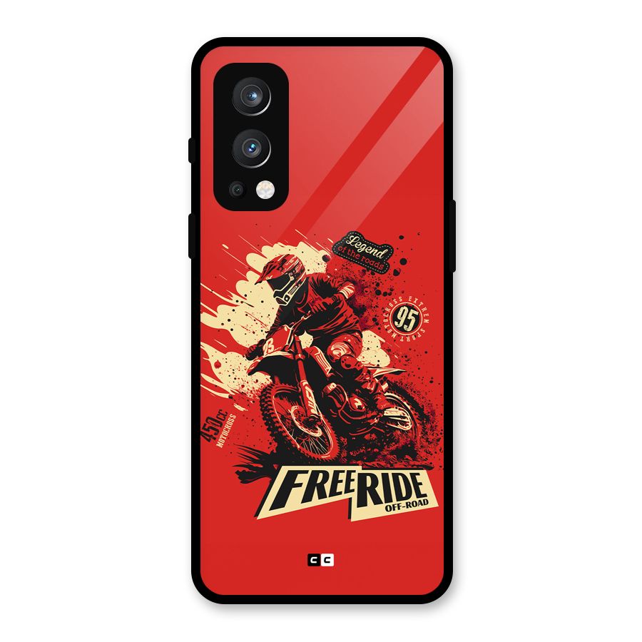 Free Ride Glass Back Case for OnePlus Nord 2 5G