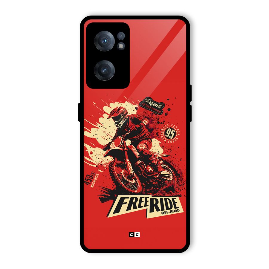 Free Ride Glass Back Case for OnePlus Nord CE 2 5G