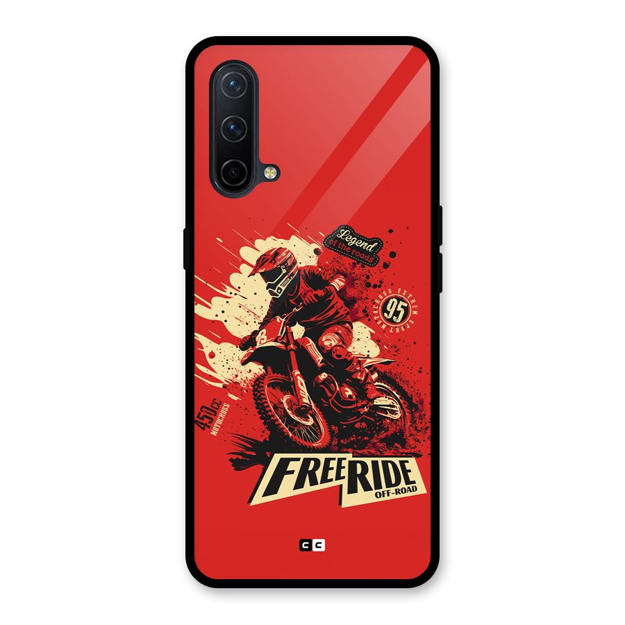 Free Ride Glass Back Case for OnePlus Nord CE 5G